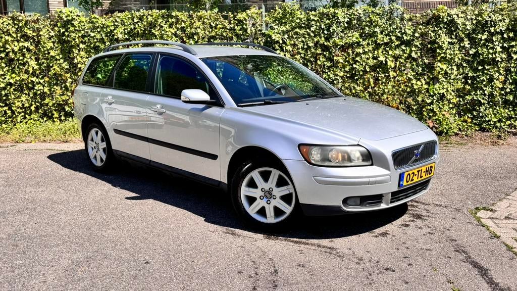 Volvo V50 1.8 2007 Grijs Trekhaak Airco, Auto's, Voorwielaandrijving, 125 pk, 1281 kg, 4 cilinders