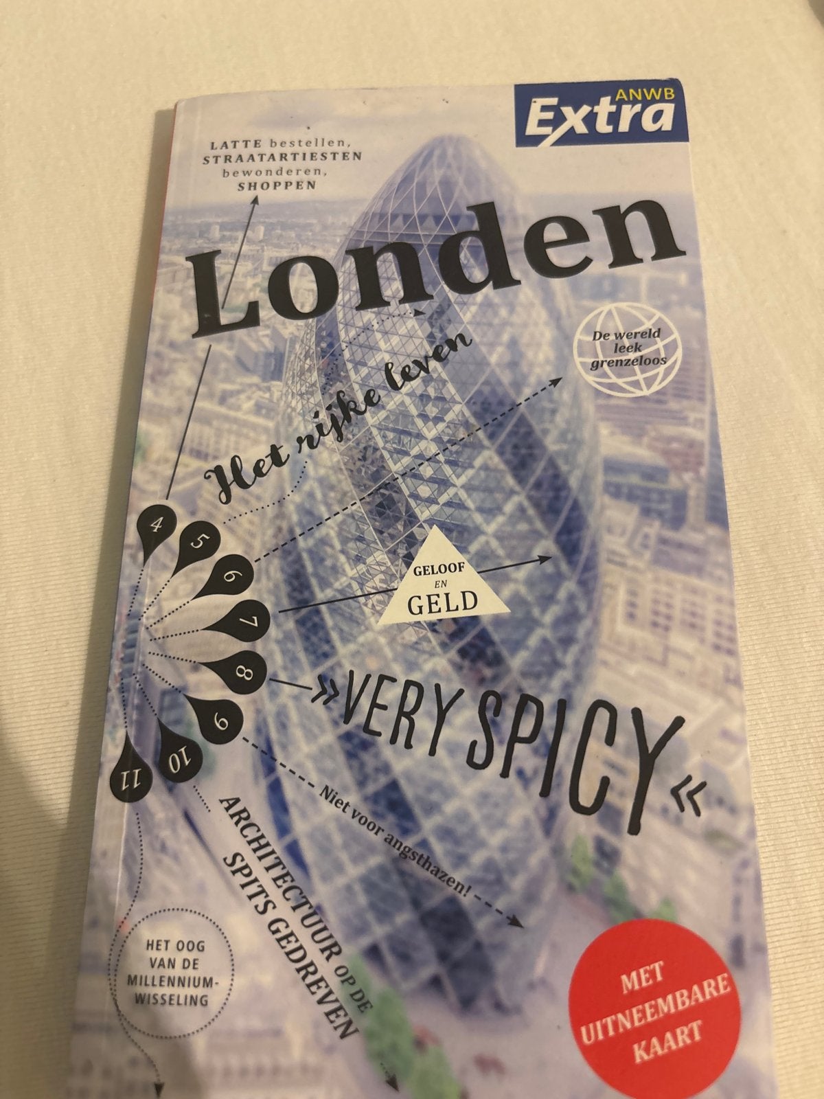ANWB Extra Reisgids Londen met uitneembare kaart, Europa, Ophalen of Verzenden, Zo goed als nieuw, Reisgids of -boek