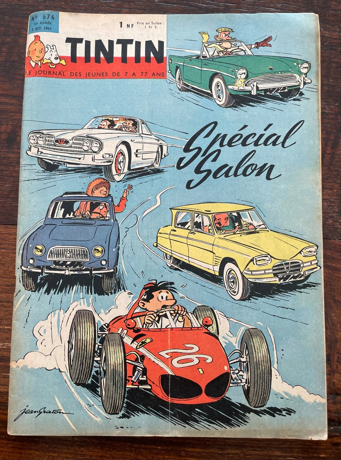 Tintin Spécial Salon, Nr. 676, 1961, Franstalig, Boeken, Eén comic, Ophalen of Verzenden, Gelezen, Europa