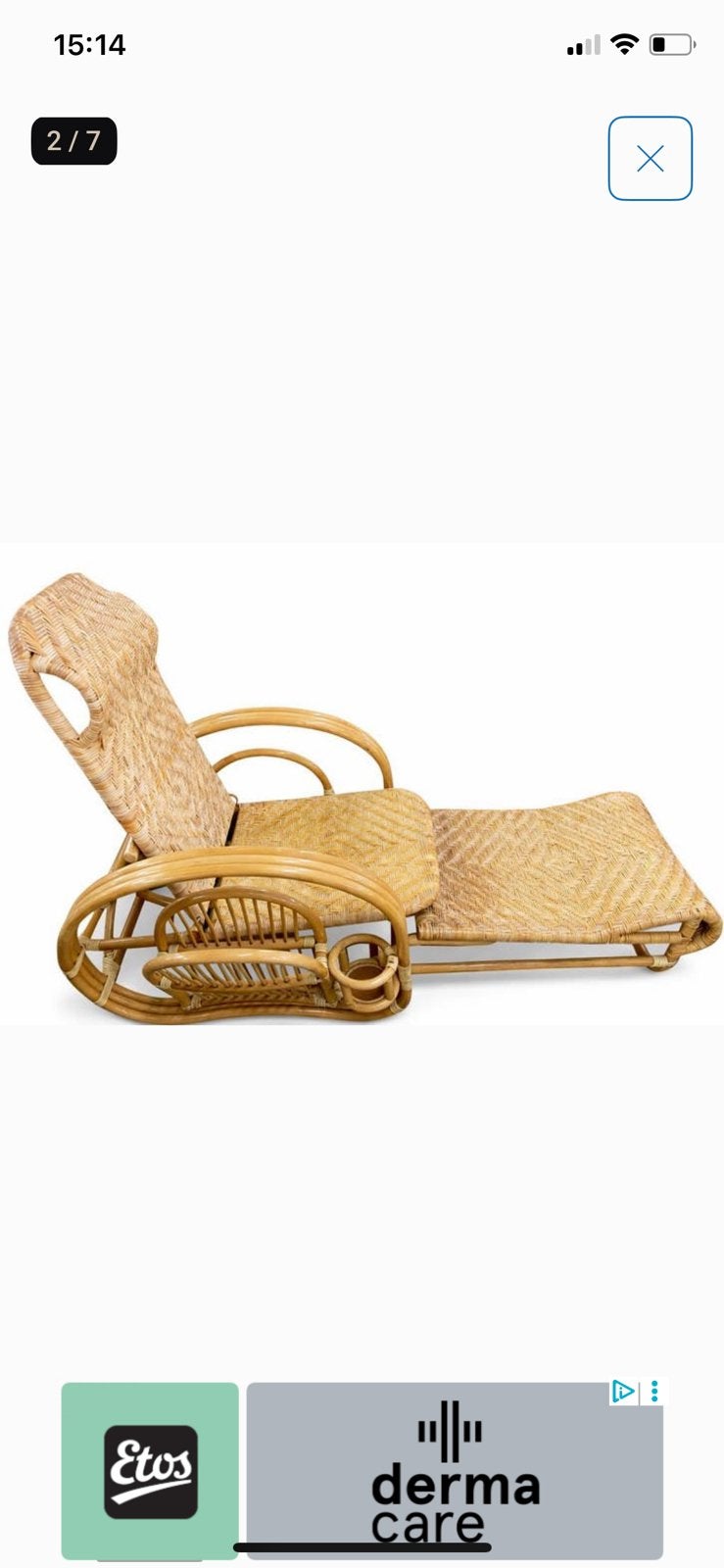 Antiek bohemian ligbed, Tuin en Terras, Ligbedden, Ophalen, Zo goed als nieuw
