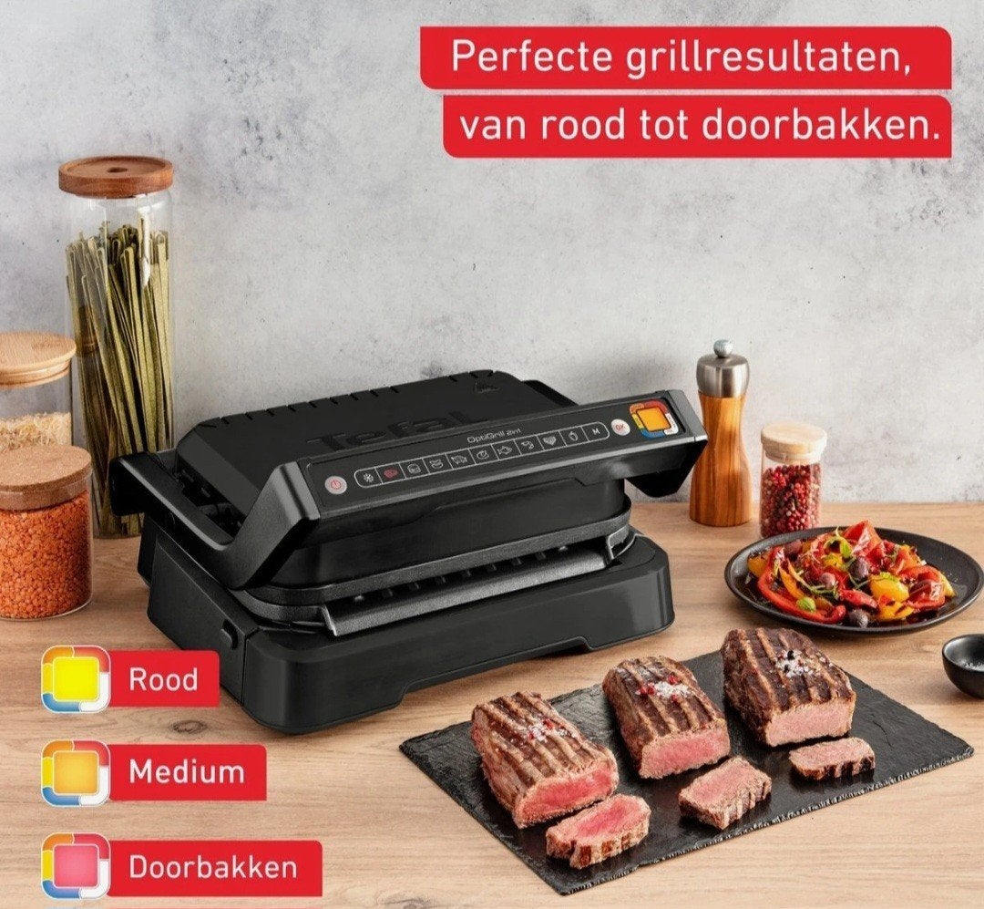 Tefal OptiGrill 4-in-1 GC7748 – Nieuw en Ongebruikt, Witgoed en Apparatuur, Ophalen of Verzenden, Nieuw, 4 t/m 7 personen