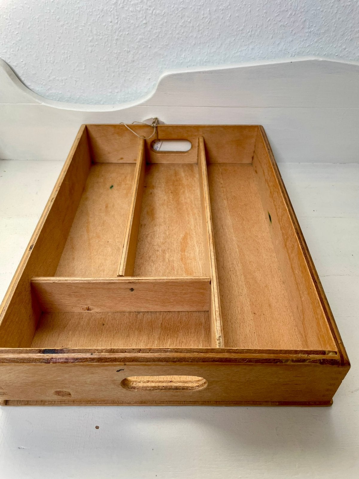 Houten bestekbak/potlodenbak, Antiek en Kunst, Ophalen of Verzenden