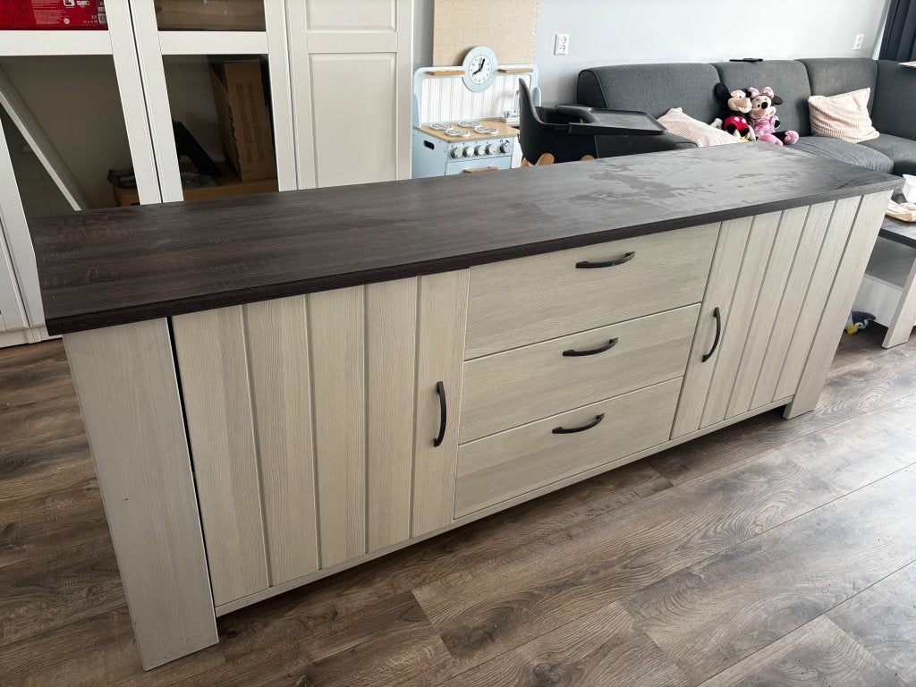 Dressoir Woonexpress Herwijnen, Ophalen, Gebruikt, Met lade(s), 200 cm of meer