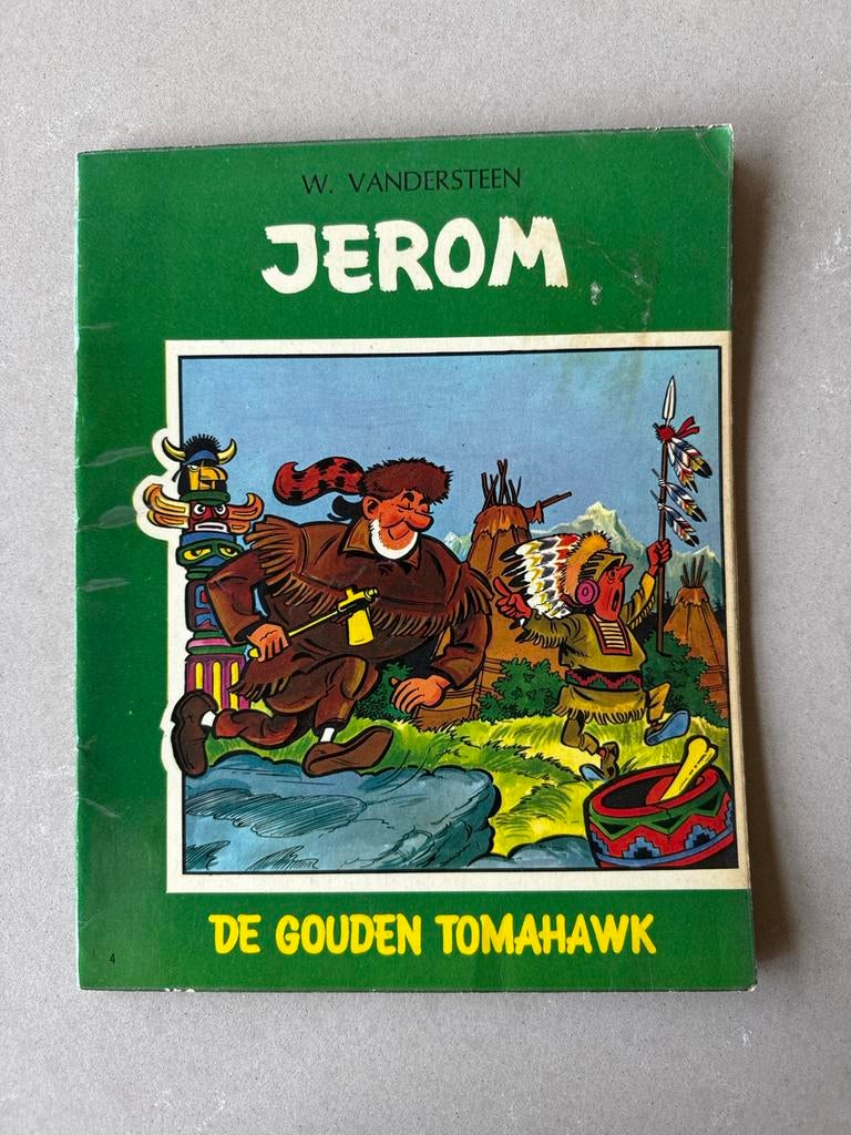 Jerom - De Gouden Tomahawk (W. Vandersteen), Boeken, Stripboeken, Eén stripboek, Ophalen of Verzenden, Gelezen