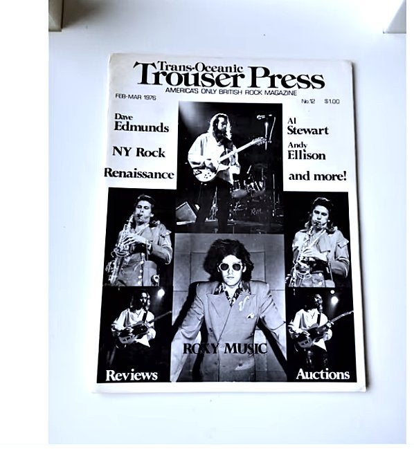 trouser press nr.12*1976*-Roxy music cover, Boeken, Ophalen of Verzenden, Zo goed als nieuw, Muziek, Film of Tv