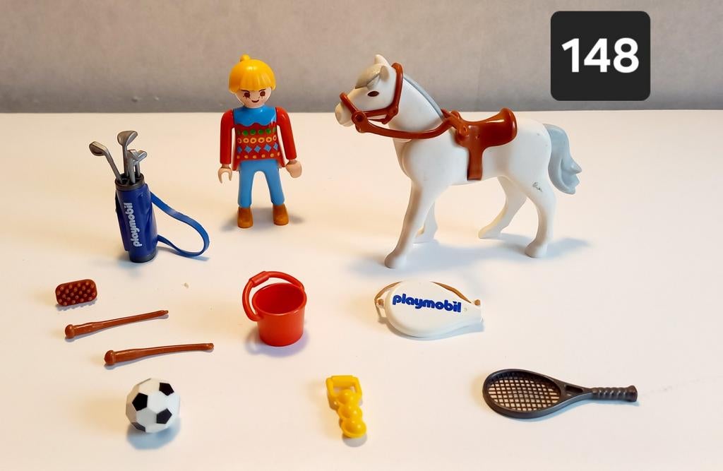 Playmobil Multisport Paard Set - Zo goed als nieuw, Ophalen of Verzenden, Zo goed als nieuw, Complete set
