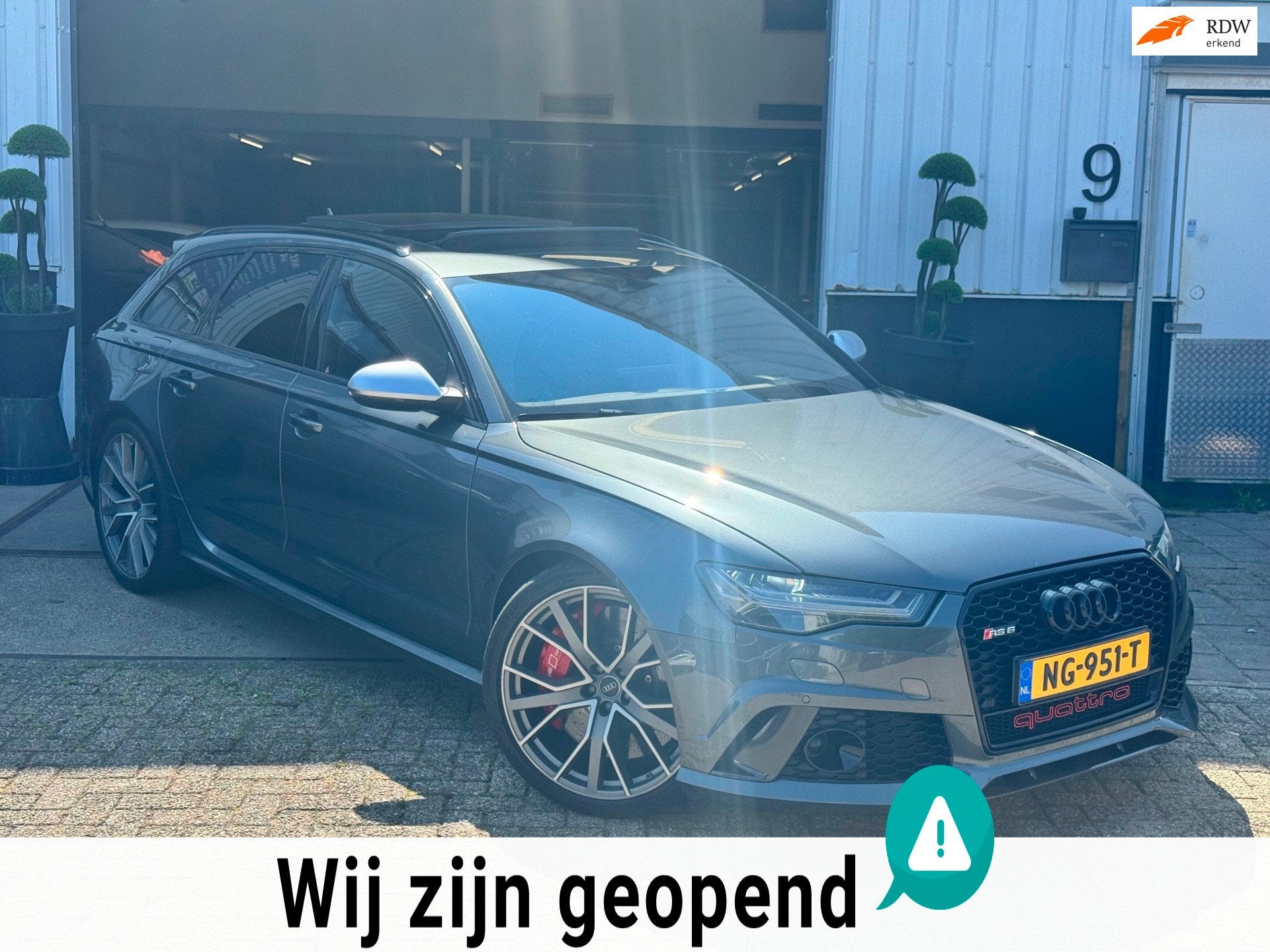 Audi A6 Avant 4.0 | TFSI | RS 6 | quattro | performance | 60, Auto's, Automaat, Dealer onderhouden, Gebruikt, Met garantie (alle)