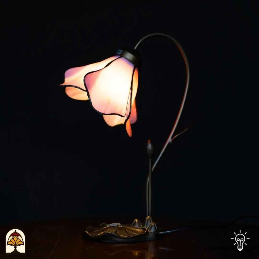 Tiffany lamp Lotus Sereno 20 cm - handgemaakt, nieuw, Ophalen of Verzenden, Nieuw