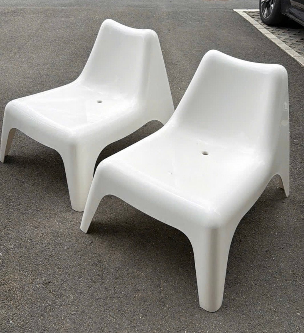Ikea tuinstoelen 2 stuks, Tuin en Terras, Tuinstoelen, Ophalen, Zo goed als nieuw, Kunststof, Stapelbaar