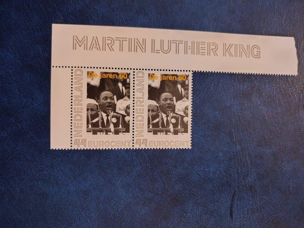 Persoonlijke jaren 60 Martin Luther King 2 zegels met tab, Verzenden, Na 1940, Postfris