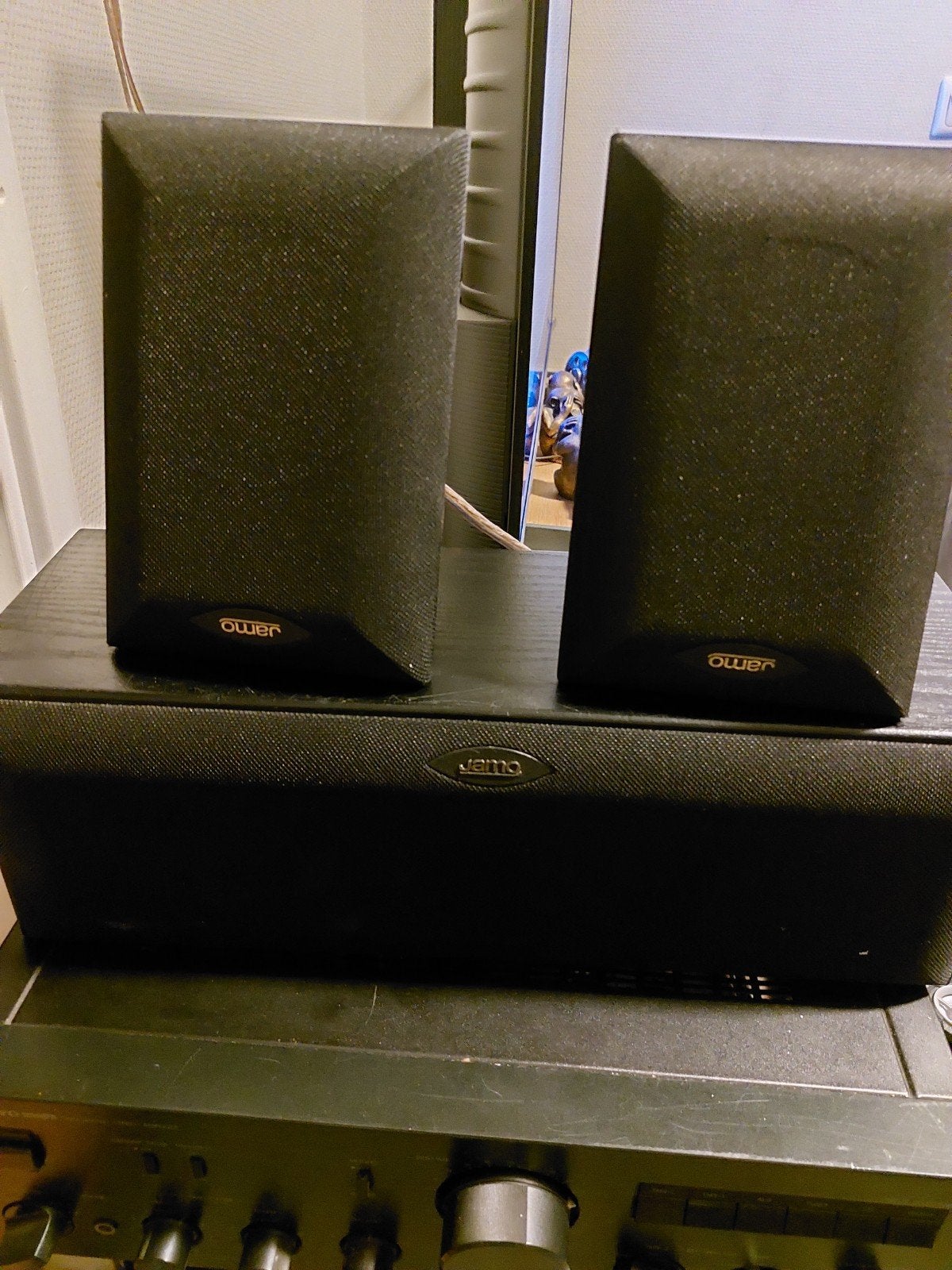 Jamo 3-delige speakerset: center en 2 surround speakers, Speakerset, Ophalen of Verzenden, Zo goed als nieuw, 60 tot 120 watt