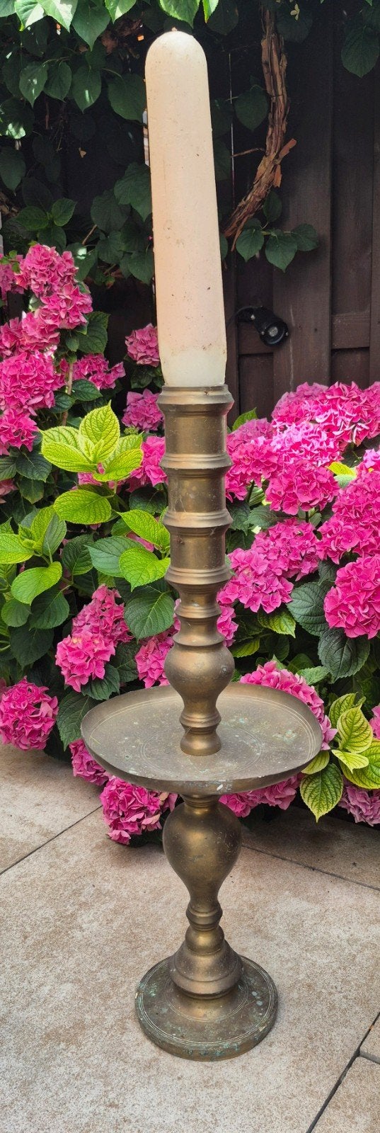messing kandelaar, Ophalen, Koper of Brons
