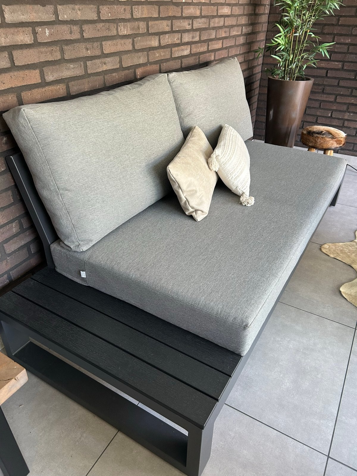 Zo goed als nieuwe loungeset van LIFE, Tuin en Terras, Tuinsets en Loungesets, Ophalen, 4 zitplaatsen, Aluminium, Zo goed als nieuw