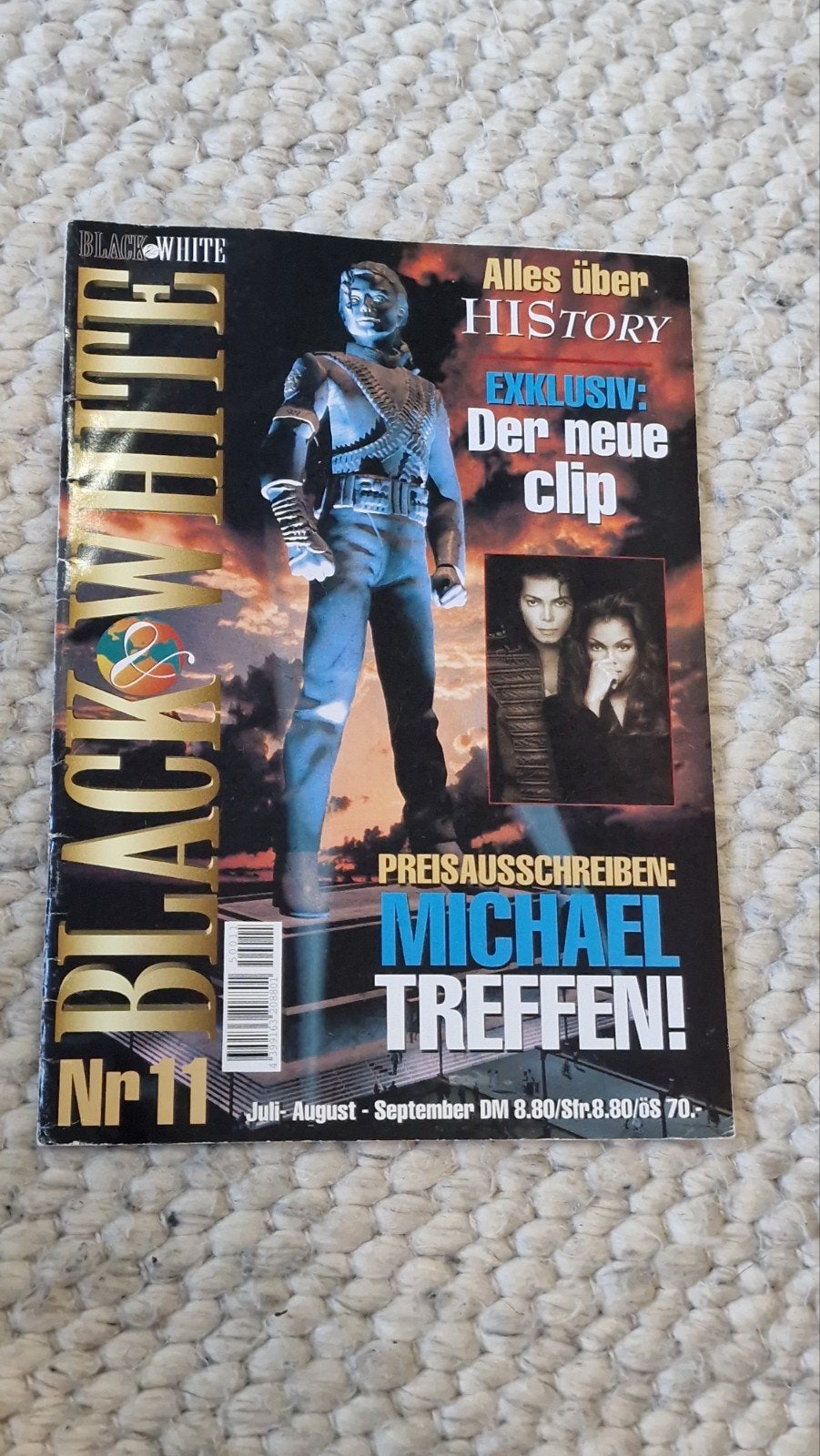 Michael Jackson Magazine - Black & White - Goede Staat, Verzenden, Zo goed als nieuw