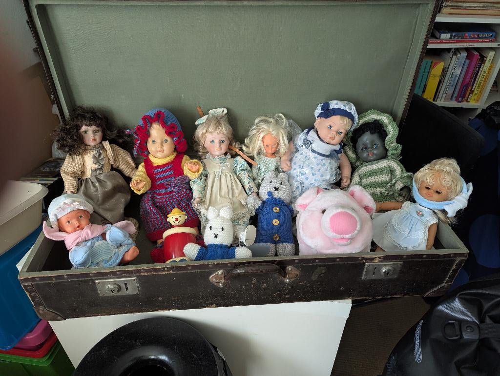 Oude poppen, Verzamelen, Poppen, Ophalen of Verzenden, Gebruikt, Pop
