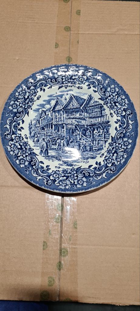 Royal Tudor Ware 17th Century England decoratieve bord, Ophalen