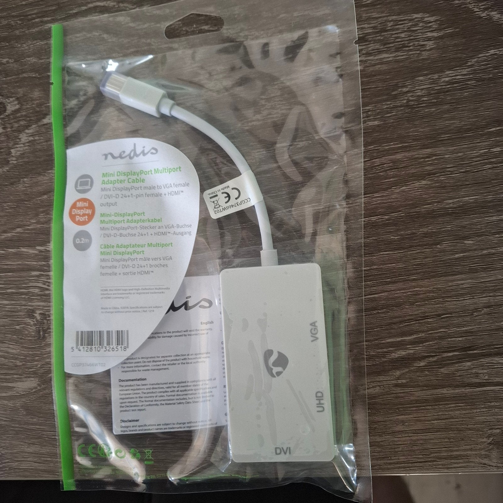 Mini displayport multiport adapter cable, Ophalen, Nieuw