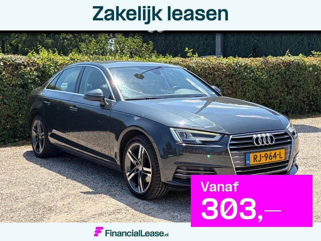 Audi A4 2.0 TFSI Sport Virtual Cockpit LED Navi Cruise PDC A, Auto's, Audi, Bedrijf, Lease, Financial lease, A4, ABS, Airbags