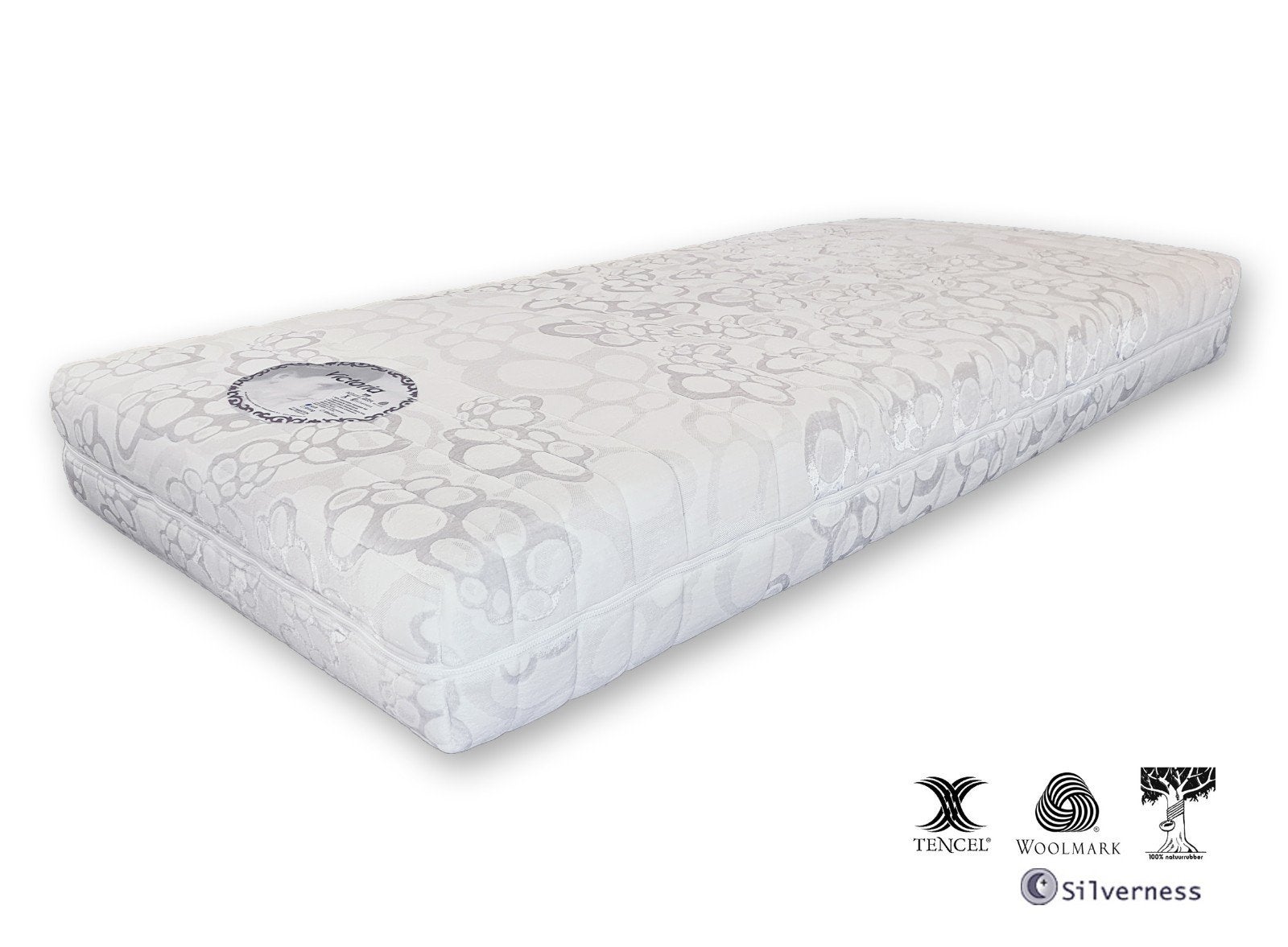 Te koop Mahoton Victoria natuurrubber matras 90x200, Ophalen of Verzenden, Eenpersoons, 90 cm