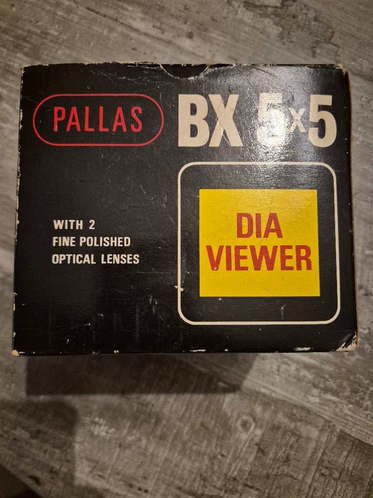 Pallas BX 5x5 Dia Viewer - Vintage Dia kijker, Ophalen of Verzenden, Gebruikt, Met scherm