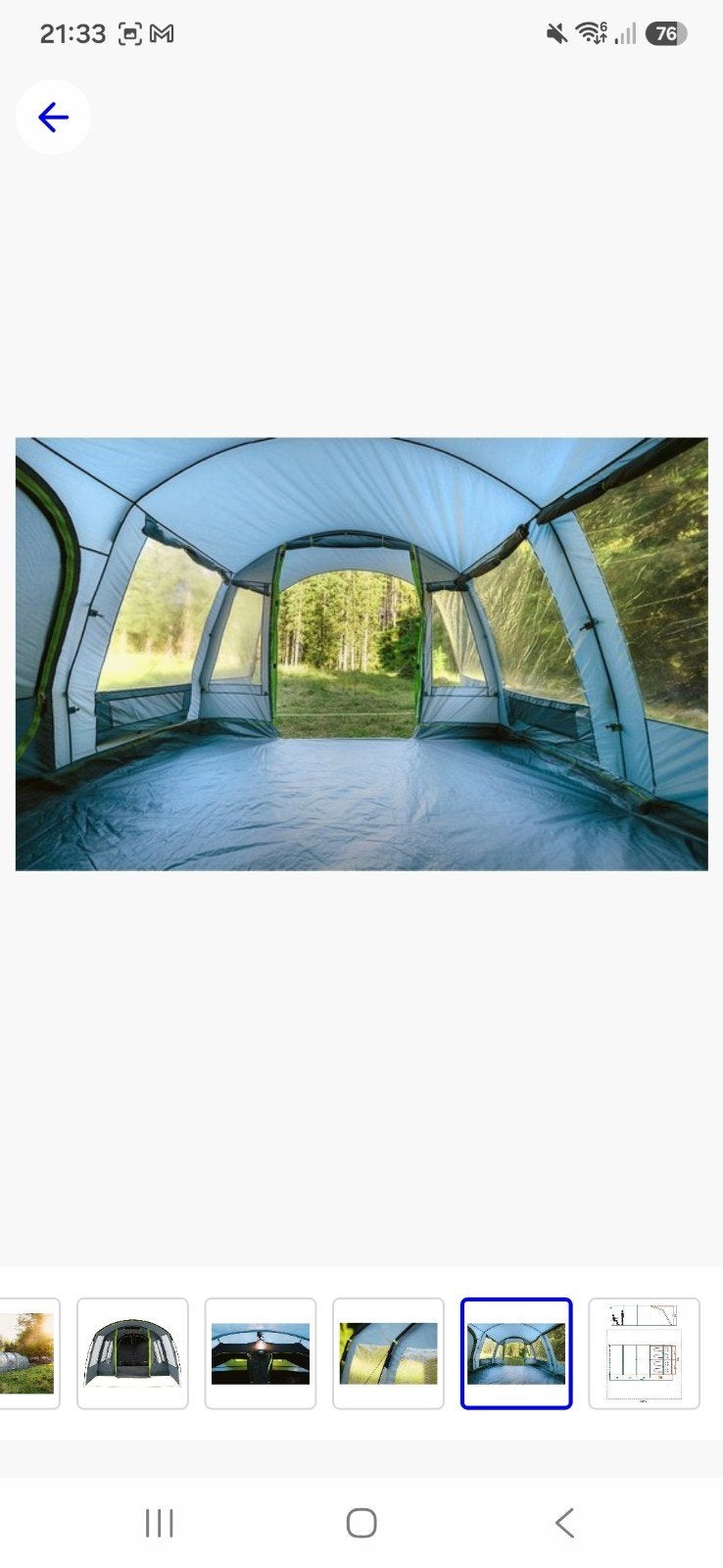 Coleman Vail 4L Tunneltent XXL slaapcabines grijs/groen, Ophalen
