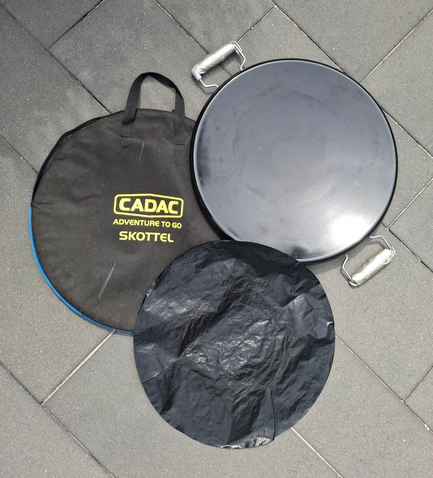 Cadac Skottelbraaipan met bak/braadvel en draagtas, Ophalen of Verzenden, Zo goed als nieuw