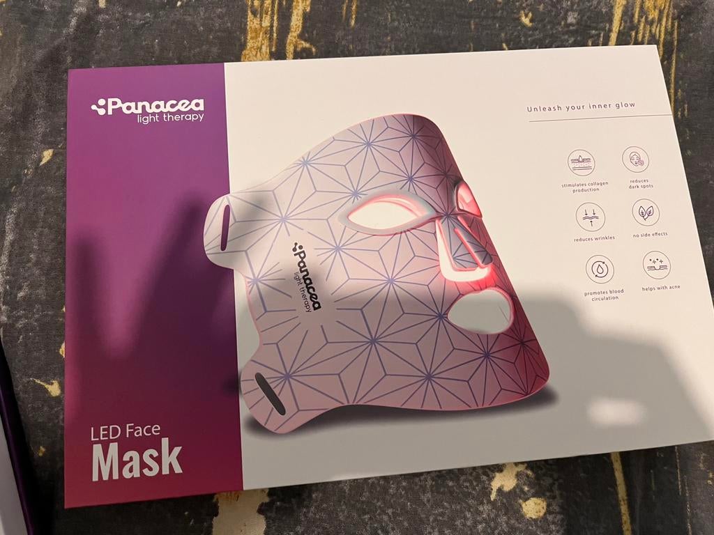 LED masker gezicht en decolleté (nieuw!)Red light therapy, Ophalen of Verzenden, Zo goed als nieuw, Gehele gezicht