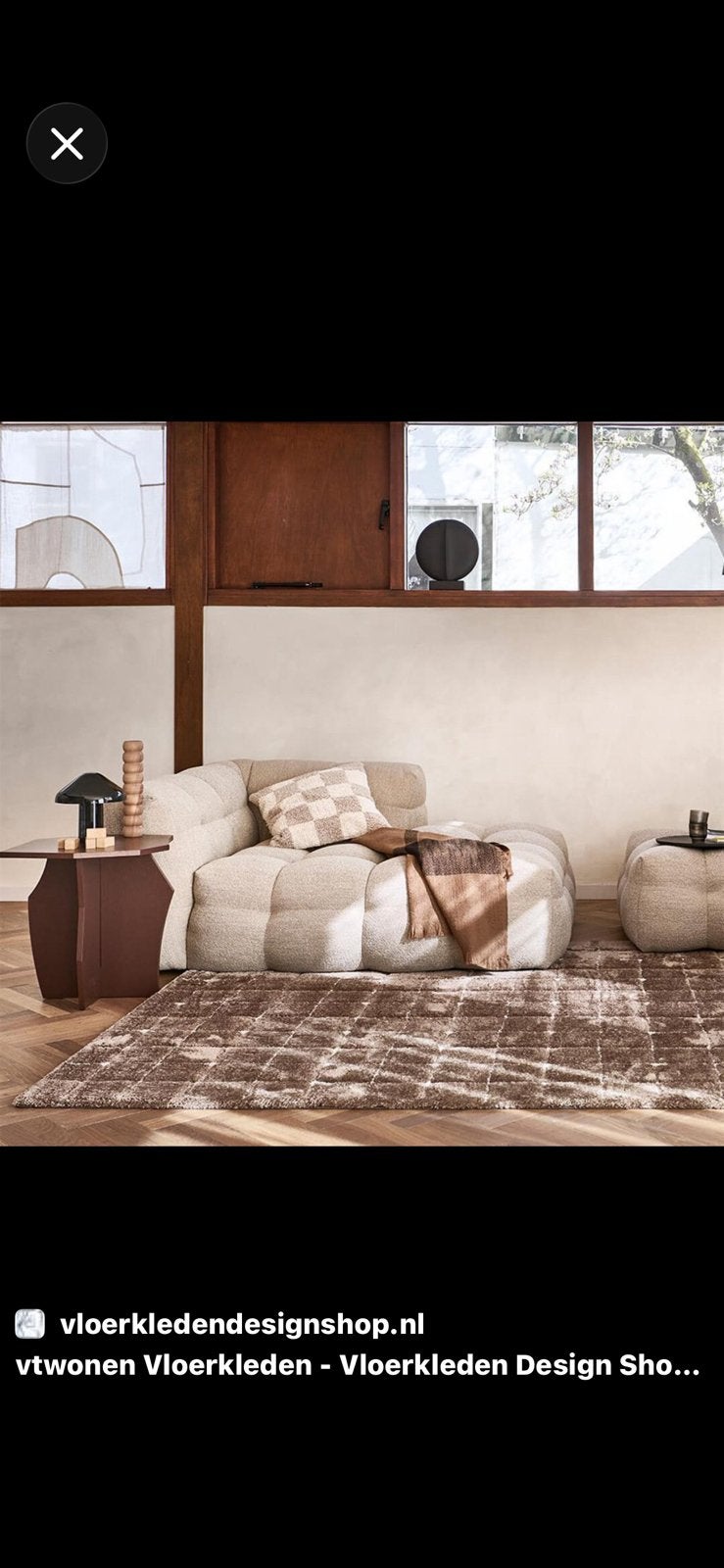 Nieuw VT Wonen vloerkleed, warm brown, originele verpakking., Ophalen, Nieuw, 200 cm of meer, Bruin