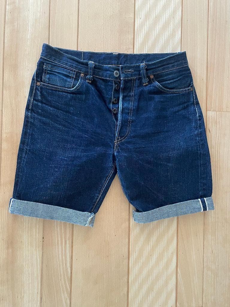 FOB Factory - Selvedge denim short (W32= waist 41 cm), Kleding | Heren, W32 (confectie 46) of kleiner, Zo goed als nieuw, FOB Factory