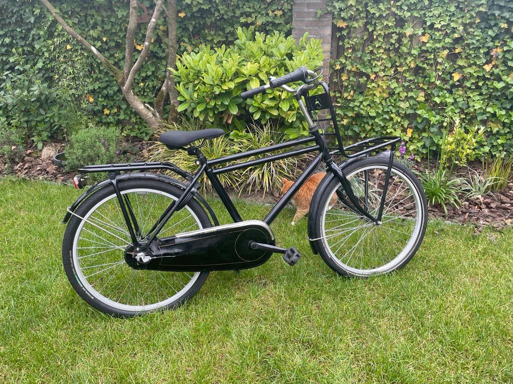 Zwarte jongens transportfiets 24 inch, Ophalen, Terugtraprem, Versnellingen, Gebruikt