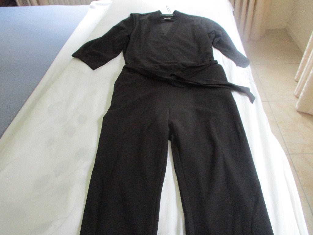 mj/JACQUELINE DE YONG/jumpsuit/maat L/42/ALS NIEUW, Zwart, Maat 42/44 (L), Ophalen of Verzenden, Zo goed als nieuw