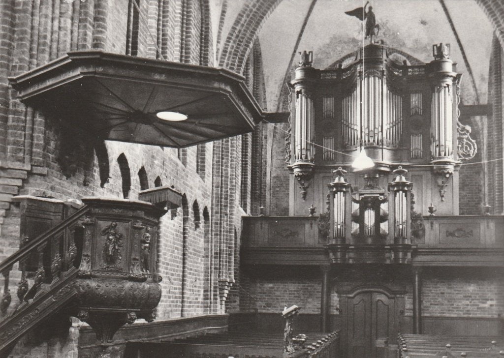 ZUIDBROEK Ned. Herv. Kerk Interieur gr.f., Verzamelen, Verzenden, 1960 tot 1980, Ongelopen, Groningen