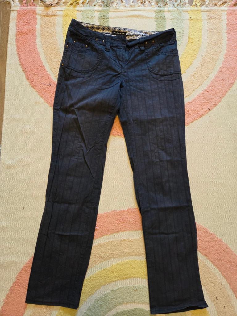 Marine blauwe broek Watcher maat S, Ophalen, Blauw, Maat 36 (S), Lang