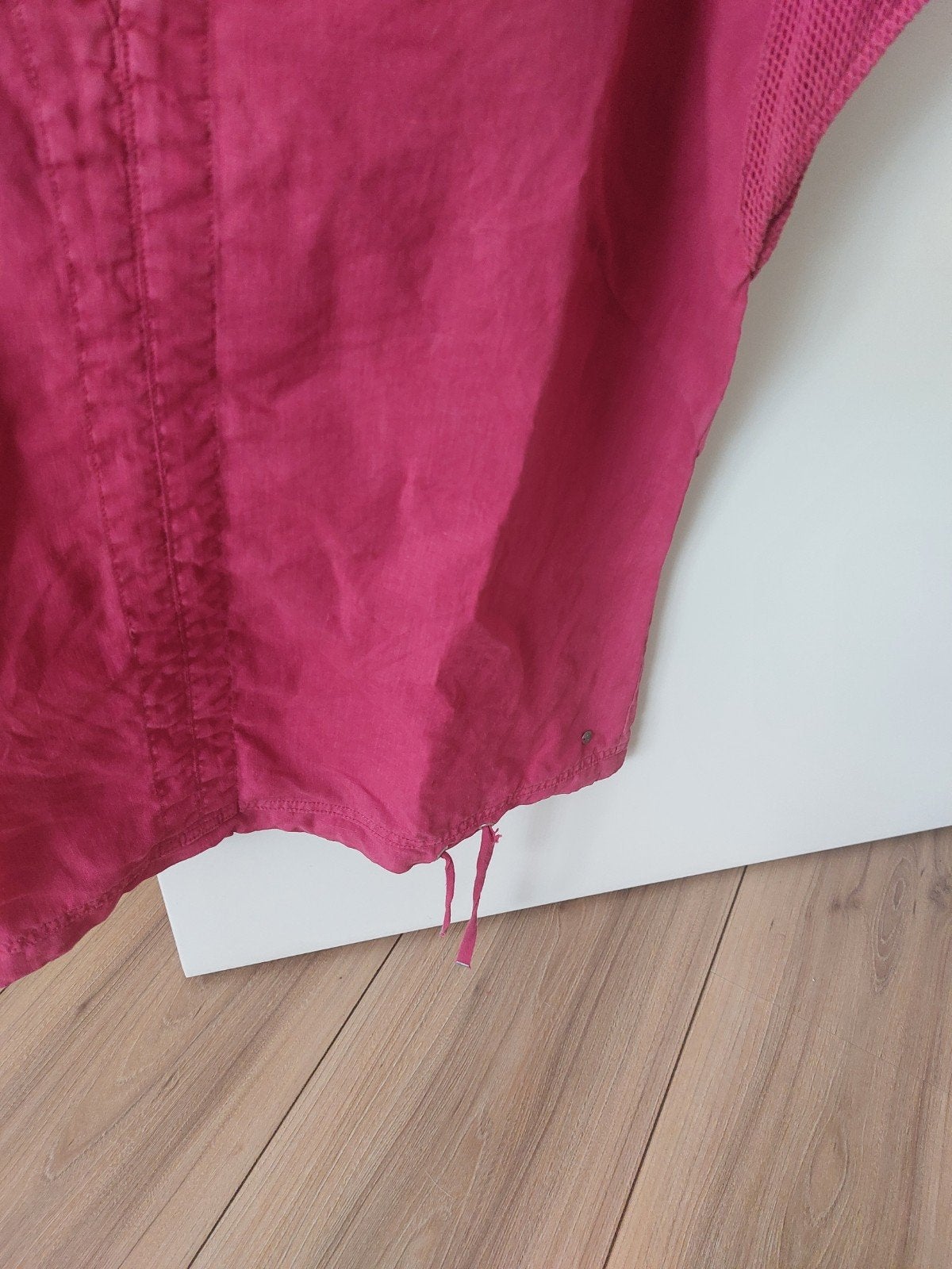 Sandwich roze linnen top met korte mouwen, Maat 42/44 (L), Ophalen of Verzenden, Korte mouw, Roze