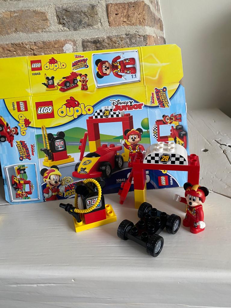 Lego Duplo Mickey's Roadster Racers 10843, Inclusief minifiguren, Gebruikt, Overige thema's, Ophalen of Verzenden