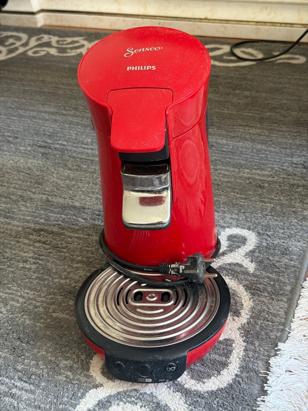 Philips Senseo Original HD7804/60 - Rood, Gebruikt, Koffiemachine, Ophalen of Verzenden, 1 kopje