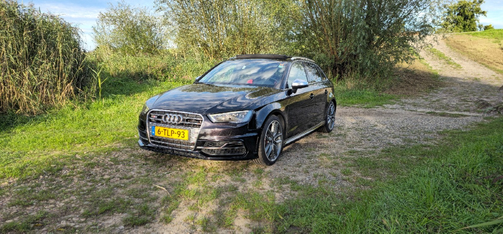 Audi S3 2.0 Tfsi 221KW Sportback Quattro 2014 Zwart, Auto's, Automaat, S3, 4 cilinders, 1984 cc