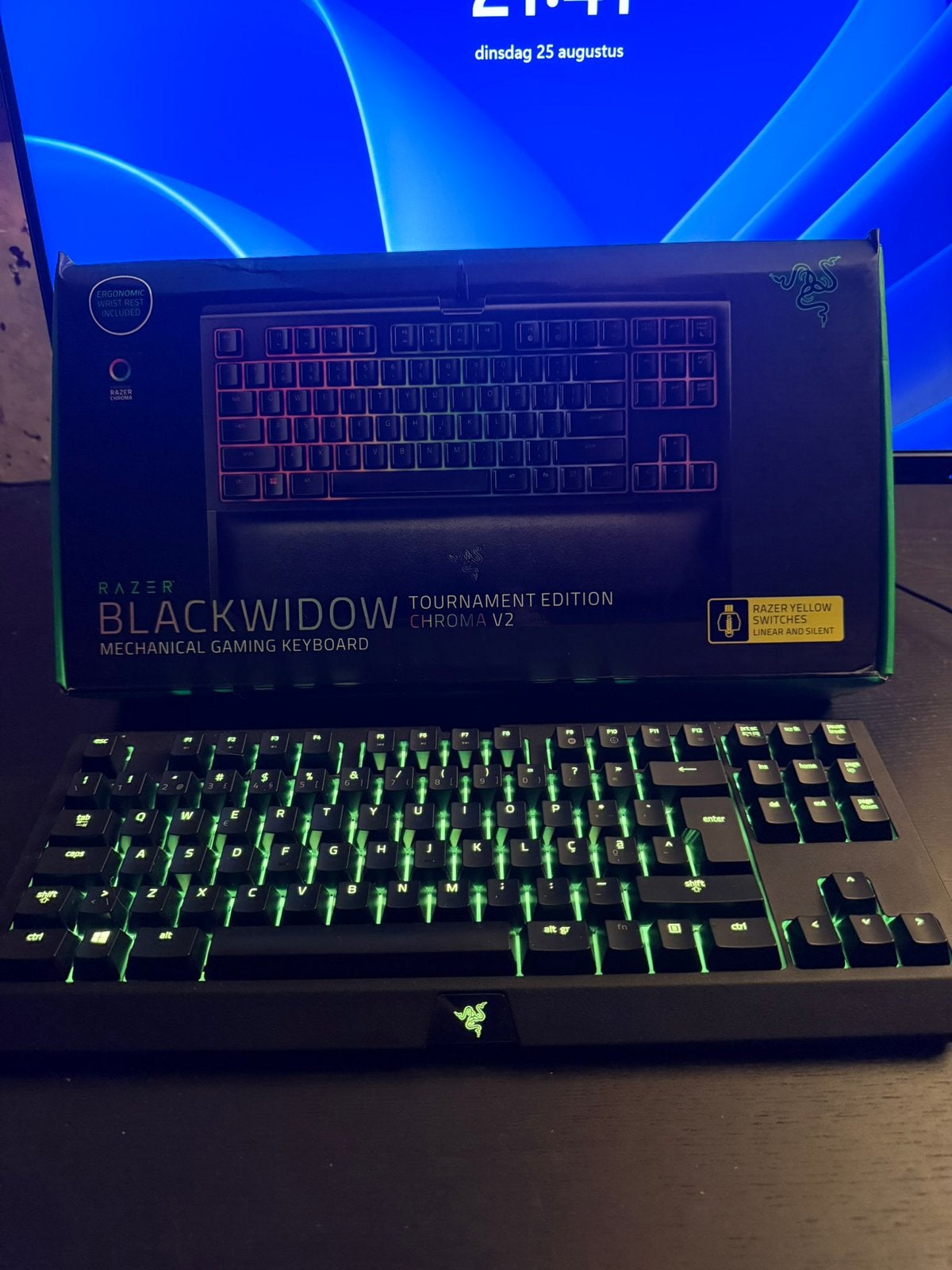 Razer Blackwidow V2 Chroma Tournament Edition, Computers en Software, Gaming toetsenbord, Ophalen of Verzenden, Zo goed als nieuw