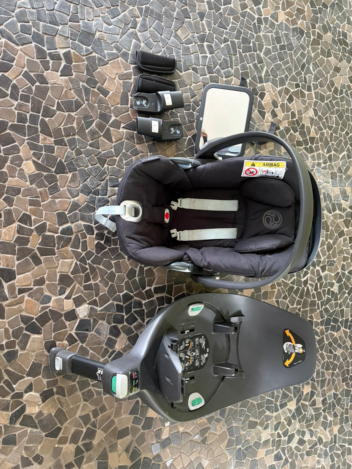 Cybex autostoel + base + accessoires, Kinderen en Baby's, Autostoeltjes, Gebruikt, 15 t/m 36 kg, Isofix, Ophalen