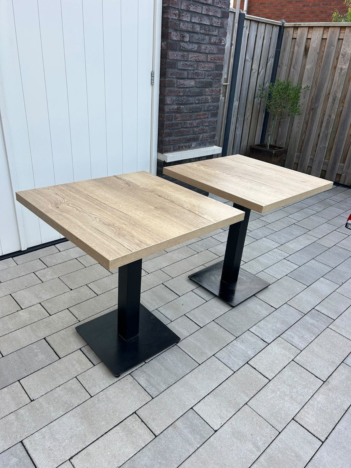 vierkante tafeltjes 70x70x76 hoog, 50 tot 100 cm, Modern, Industrieel, Vierkant, Tot twee personen