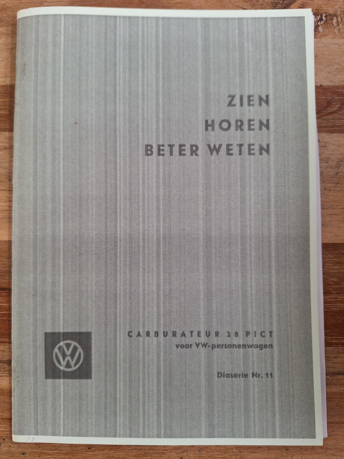 VW Kever Carburateur 28 PICT Handleiding 1961, Boeken, Ophalen of Verzenden, Gelezen, Volkswagen