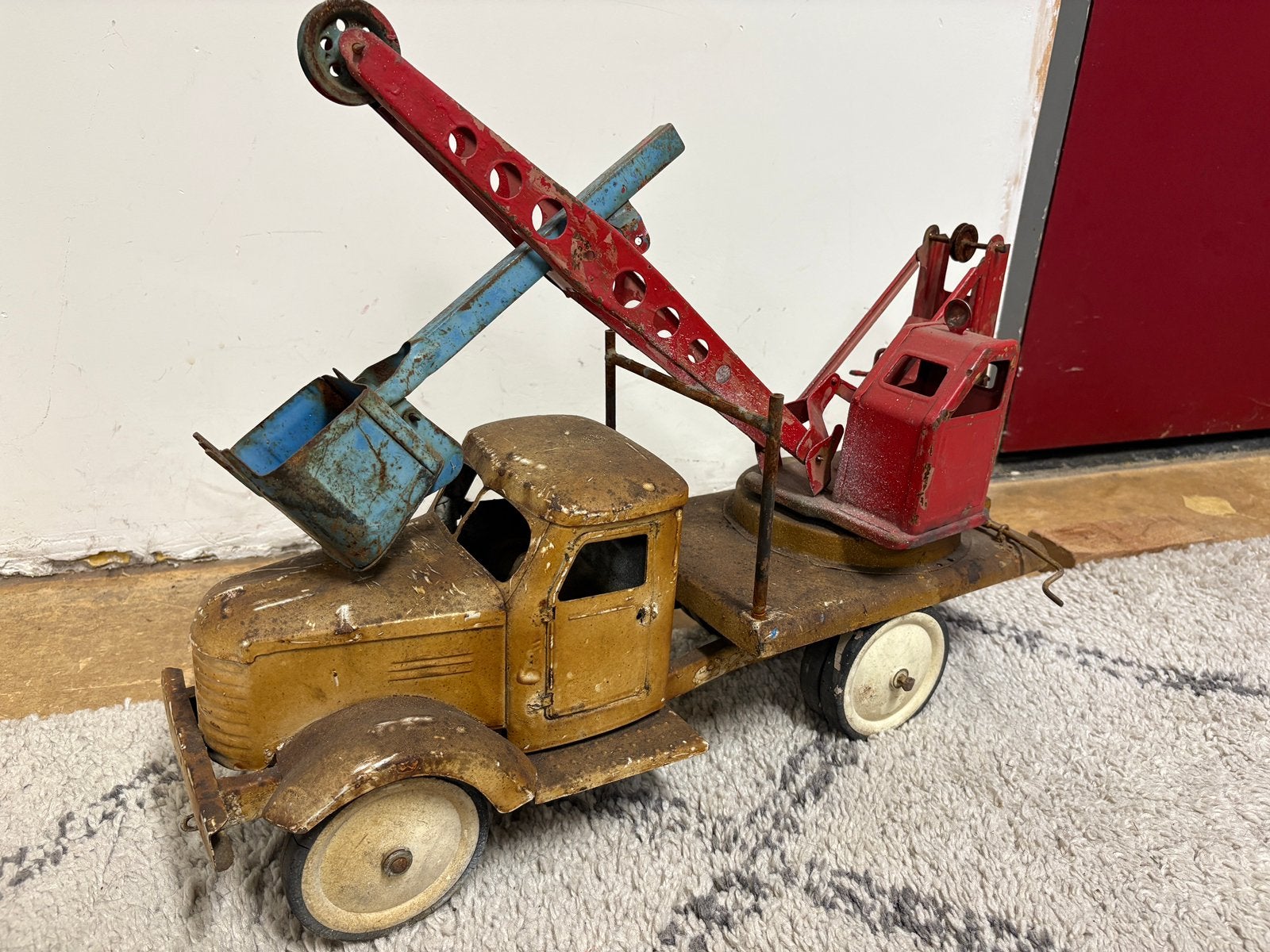 Grote metalen vrachtwagen, Ophalen of Verzenden