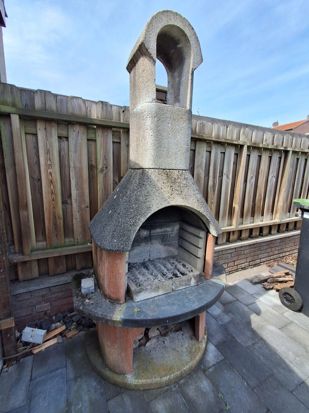 stenen BBQ, Ophalen, Gebruikt