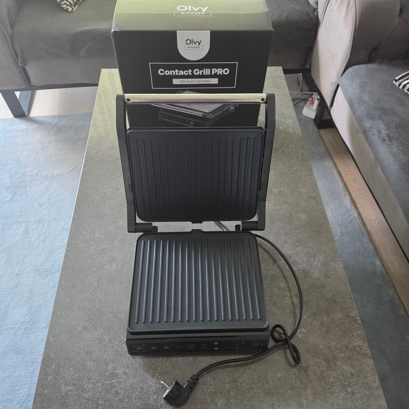 Olvy Kitchen Contact Grill PRO - Zo goed als nieuw, Ophalen