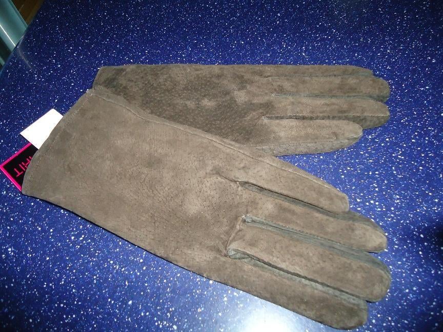 handschoenen mt l bruin suede, Maat 42/44 (L), Ophalen of Verzenden, Handschoenen, Onbekend