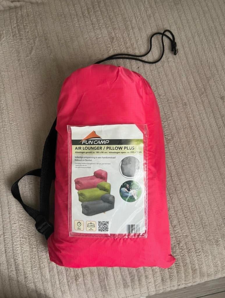 Fun Camp Air Lounger / Pillow Plus - Roze, Ophalen of Verzenden, Nieuw