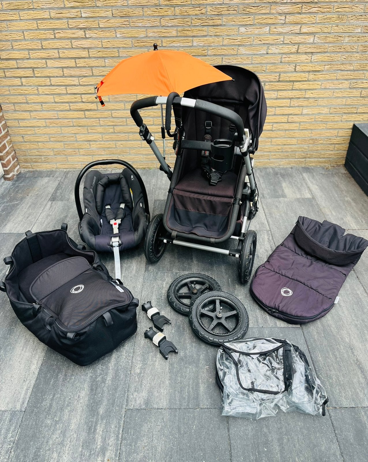 Compleet uitgevoerde Bugaboo Cameleon 3 kinderwagen., Gebruikt, Bugaboo, Verstelbare duwstang, Ophalen