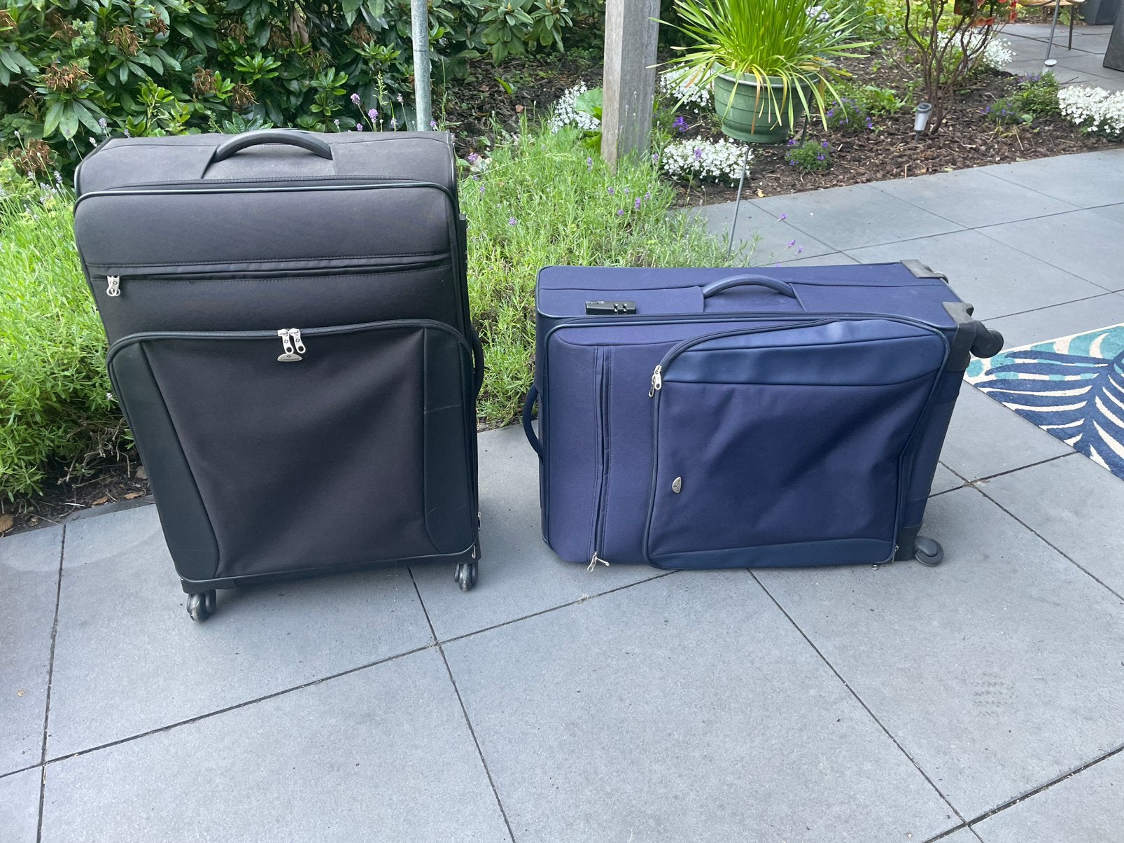 Twee mooie grote koffers Samsonite (4 wielen), Sieraden, Tassen en Uiterlijk, Koffers, Ophalen, Wieltjes, 45 tot 55 cm, Zo goed als nieuw