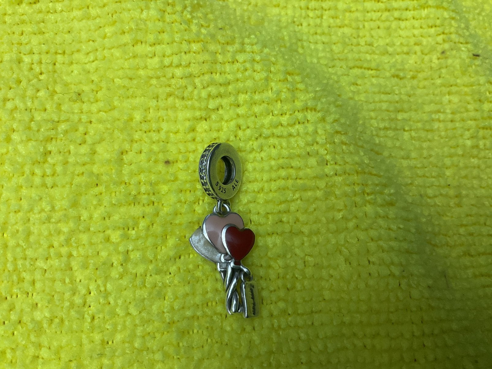 Pandora Bedel Hangerd hartje, Verzenden, Zo goed als nieuw, Zilver, Pandora