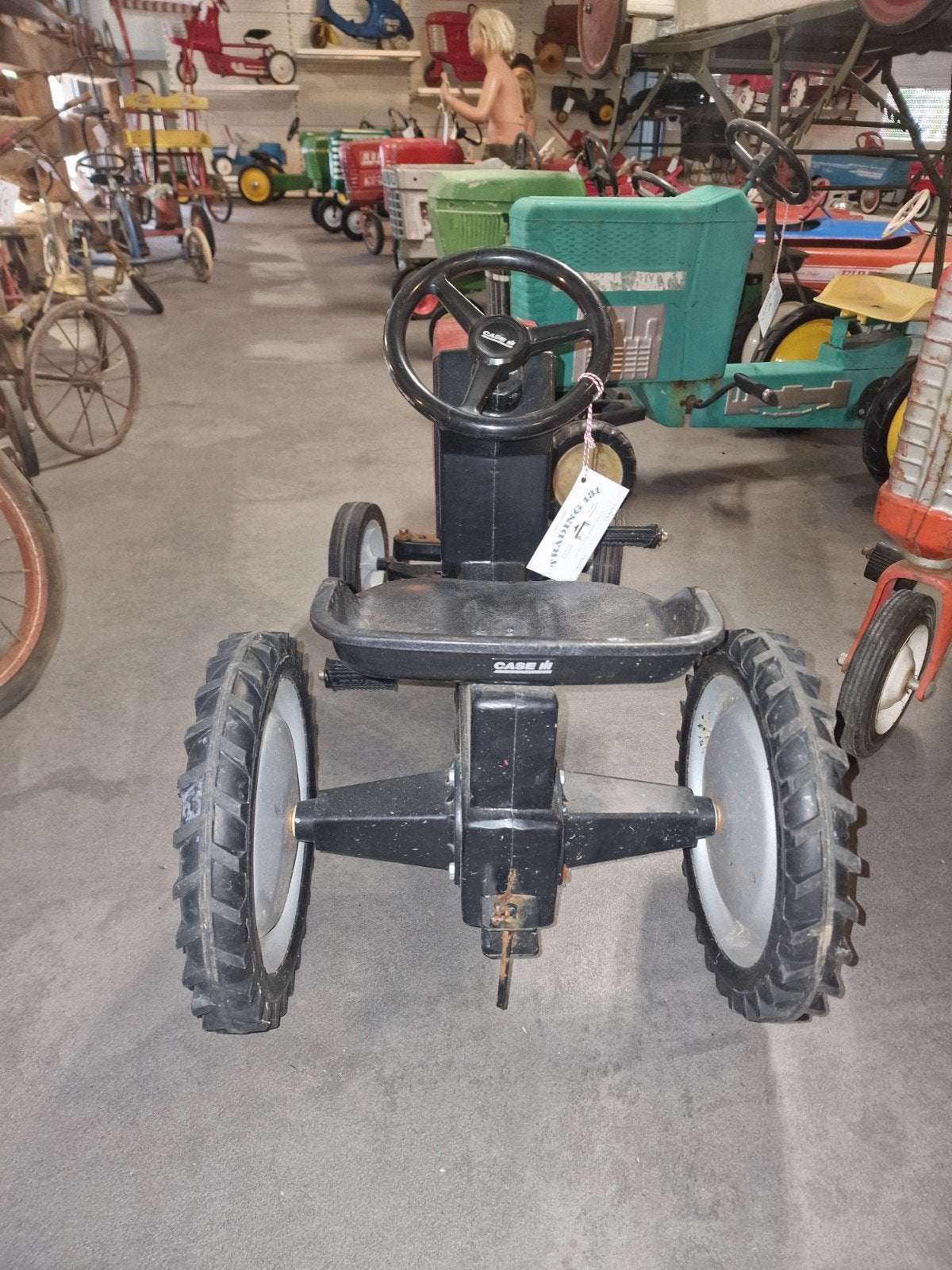 case traptractor  metaal trapauto, Ophalen